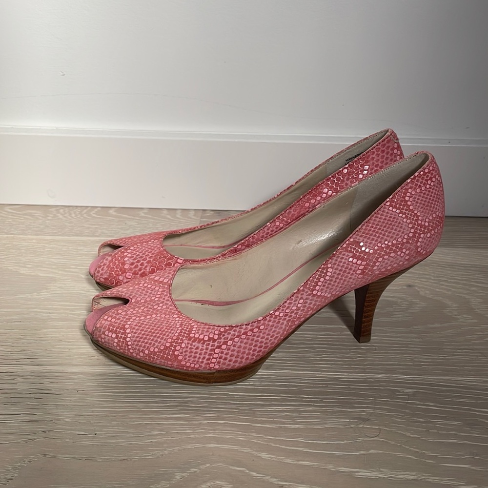 Nine West peep toe heels